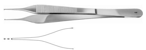 МІКРО-АДСОН ПІНЦЕТ ХІРУРГІЧНИЙ 1X2 ЗУБ. 150MM